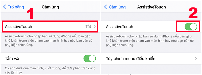 Bật tính năng AssistiveTouch trên iPhone 13